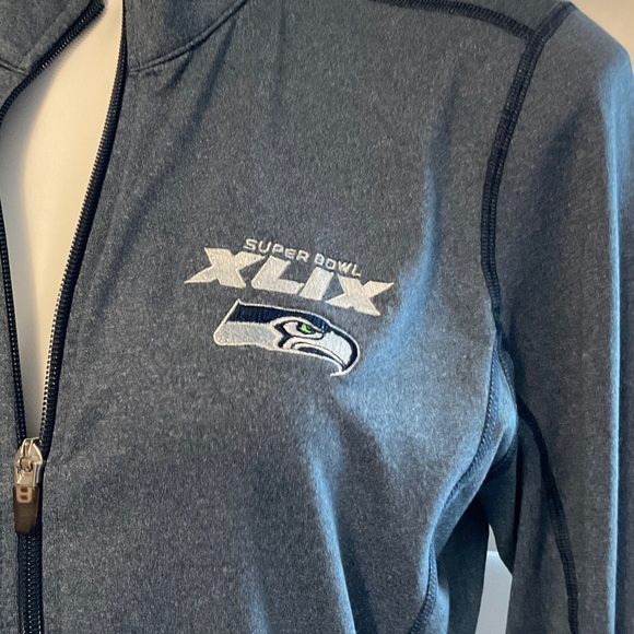 Women's Dark Blue Bomber Jacket - Picture 2 of 9